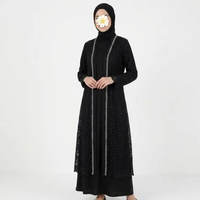 Cardigan Outer Brukat Panjang Premium / Outer Renda Muslimah / Kardigan Brokat Long Outer Kebaya Kon