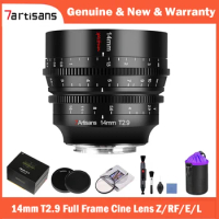 7artisans 14mm T2.9 Cine Lens Full Frame Large Aperture Manual Spectrum For Sony E ZVE10 Nikon Z Leica TL SIGMA FP Canon RF R5