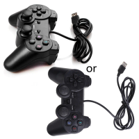 USB 2.0 Gamepad Permainan Joystick Pengawal Permainan Berwayar Untuk Komputer Riba PC