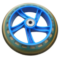 Universal Wheels For Scooter, 6 Inch Front Wheels For Wheelchair, Top Notch PU Material For Smooth And Stable Riding 145mm