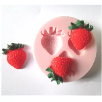 Fruit Strawberry Silicone Mould Pineapple Orange Blueberry Mulberry Fondant Chocolate Jelly Cake Decorating Candy Resin Molds