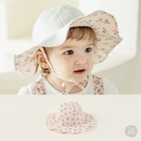 【Happy Prince】韓國製 Hella小碎花雙面可戴嬰兒童遮陽帽(寶寶帽防曬)