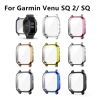 Protection Case For Garmin Venu SQ 2 SQ2 Smart Watch Plating TPU Soft Cover Full Screen Protector Shell For Garmin Venu Sq Case