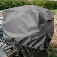 Boat Full Motor Cover Outboard Engine Protector Cover For 2-5HP Boat Motors Waterproof Anti-UV Anti-Fire Boat Accessories Marine