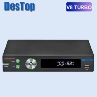 1PC Newest Gtmedia V8 Turbo Support DVB-S/S2/S2X+DVB-T/T2/Cable/J.83B H.265 Atellite Receiver Set Top Box Upgrade V8 PRO 2 II