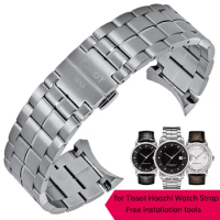 for Tissot 1853 Haozhi Series T086 Stainless Steel Watch Strap T086407A T086408A Precision Steel Strap Men's 22mm Bracelet
