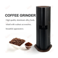 GZZT Electric Grinder Advanced Pour Over Coffee Filter Coffee Bean Grinder Single Dose Adjustable 48/38MM Stainless Steel Burr