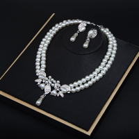 現貨-母親節禮物11 珍珠項鍊耳環二件套飾品 送媽媽的禮物