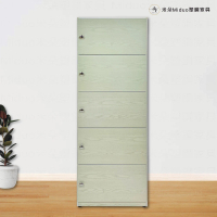 Miduo 米朵塑鋼家具 2尺五門塑鋼置物櫃 五層櫃 塑鋼收納櫃 防水塑鋼家具（寬60*深33*高184.5公分）