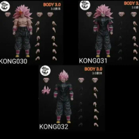 Dragon Ball 030 031 032 Kong Studio Beast Deities Ssj3 Mask Goku Black Shf Sh Figuarts Kong Figure Action Figure Pink Hair Toys