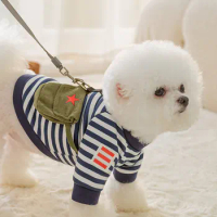 Lei Feng satchel sweater pet puppy clothes cat autumn and winter than bear Teddy Bomei small dog anti-hair.