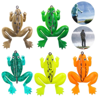 1 keping umpan pancing katak lembut 6 cm 5.2 g, umpan silikon, mata kail berkait tiga berkualiti tin