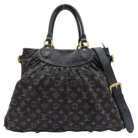 【二手名牌BRAND OFF】LOUIS VUITTON LV 路易威登 黑灰色 原花丹寧布 Neo Cabby GM 两用包 M95352