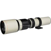 JINTU 500mm f/8 Manual Telephoto Lens for Canon EOS 80D, EOS 90D, Rebel T3, T3i, T4i, T5, T5i, T6, T7 T6i, T6s, T7i, SL1, SL2