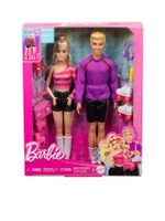 ตุ๊กตา Barbie Fashionistas รุ่นครบรอบ 65 ปี Barbie & Ken Roller-Skating HXK90 สีหลากสี