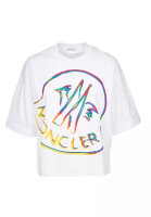 Moncler Moncler Colorful Large Logo Printed T恤(白色)