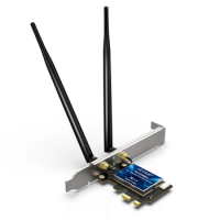 Wi-Fi PCIe Wireless Network Card 5.8G WiFi Adapter Bluetooth-compatible 4.0 PCI Express 802.ac/b/g/n WiFi Card PC