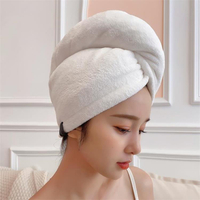 日本雙層加厚白色干髮帽包頭巾超強吸水速干浴帽長髮女頭髮干髮巾 全館免運