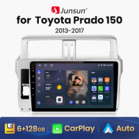 Junsun V1 AI Voice Wireless CarPlay Android Auto Radio for Toyota Prado 150 2013-2017 4G Car Multimedia GPS 2din autoradio