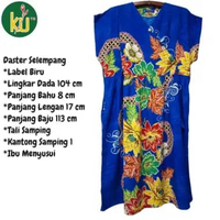 Kencana Ungu Daster Selempang Label Biru-Daster Ibu Menyusui Daster Label Biru Daster Kekinian Daste
