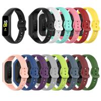 สายกีฬาซิลิโคนนิ่มสำหรับ Samsung Galaxy Fit 2 SM-R220 เปลี่ยนสร้อยข้อมือ สายนาฬิกา