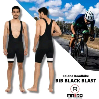 CELANA SEPEDA ROADBIKE BIB SHORT BLACK BLAST NEW MAERO SPORT