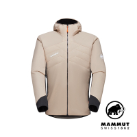 【Mammut長毛象】Rime Light IN Flex Hooded Jacket 機能化纖連帽外套 薩凡納褐/黑 男款 #1013-02150