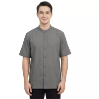 RABBANI Rabbani - Kemeja Koko Muslim Pria Lengan Pendek Dewasa Razzi Exclusive - Quicksilver