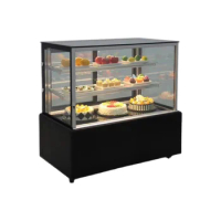 Curved chiller cake display fridge bakery display cabinet supermarket cake refrigerator