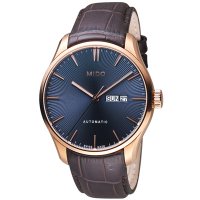 MIDO 美度 官方授權 BELLUNA II系列系列時尚紳士機械錶M0246303604100藍色/42mm