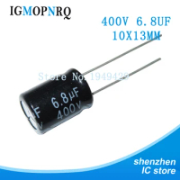 10pcs 400V6.8UF 10*13MM 6.8UF 400V 10*13 new aluminum electrolytic capacitor
