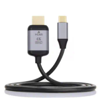 Chenyang USB 3.1 Type C USB-C Source to HDTV ＆ DP HDTV Displays Male 4K Monitor Cable for Laptop 1.8m
