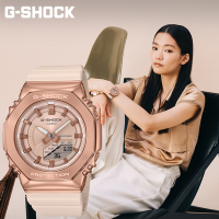 CASIO 卡西歐 G-SHOCK ITZY彩領配戴款 粉紅金 八角農家橡樹手錶 女錶 送禮首選 GM-S2100PG-4A