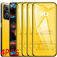 4PCS Full Cover Screen Protector For POCO X6 X5 Pro X4 GT X3 NFC 9D Tempered Glass For POCO F5 Pro F4 F3 GT M6 M5 M4 M3 5G Glass