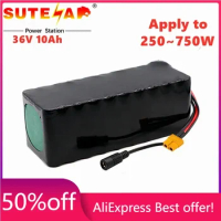 Aleaivy e-bike battery 36v 14ah 12ah 10ah 8ah li ion battery pack bike conversion kit bafang 1000w and charger T Plug + charger