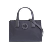 【TORY BURCH】Ella 迷你手提/斜背尼龍托特包 黑色(146437-001)