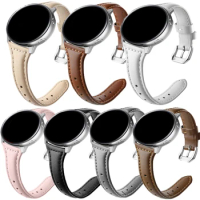 20-22mm slim Genuine Leather Strap for Samsung Galaxy Watch Active2 40mm 44mm watch4 5 watch5 pro watch5 classic 42mm 46mm