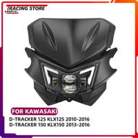New KLX 125 KLX 150 LED Headlight Assembly Fairing For Kawasaki D-Tracker KLX125 KLX150 Motorcycle Accessories Head Light Lamp