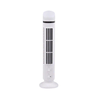 Portable Air Cooler Fan,Streamlined Tower Fan With LED,Powerful Wind,Space-Saving, Bladeless Design, USB Interface