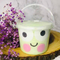otton candy foggy candy floss with frog design