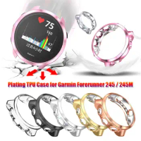 Soft Shell Shockproof Sports Screen Protectors for Garmin Forerunner 245 / 245M Protective Cover TPU Watch Case