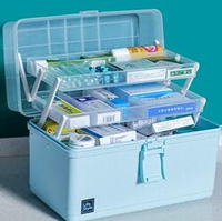 藥箱家庭裝醫療急救出診家用大容量藥盒收納醫護箱小號藥品醫藥箱 「店長推薦」