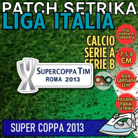 Patch Badge Emblem Flock Semi Woven Setrika iron-on Jersey Sepakbola LIGA ITALIA ITALY CALCIO SERIE 