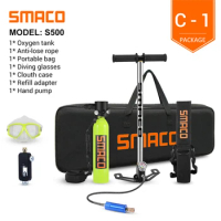 Smaco-Mini Scuba Diving Tank Equipment, Scuba Dive Cylinder, Oxygen Tank Box, Snorkel Diving Tank