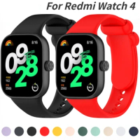 Sport Silicone Strap for Xiaomi Redmi Watch 4 Comfortable Replaceable Wristband Correa for Redmi Watch 4 Smart Watch Bracelet