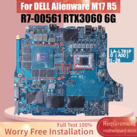 For DELL Alienware M17 R5 Laptop Motherboard LA-L761P R7-00561 GN20-E3-A1 RTX3060 6G Notebook Mainboard