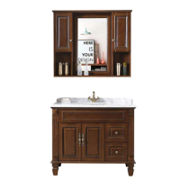 Bathroom Cabinet Washstand Washbasin Oak Mirror Cabinet Combination 0.8/1.0/1.2 M