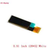 0.91 Inch OLED Module 0.91" LCD LED Display Module 128*32 128X32 SSD1306 I2C IIC White LCD Screen Communicate For Arduino