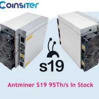 Free Shipping Bitmain Antminer Asic Miner SHA256 ASIC Bitcoin Antminer S19 95th/s 99th/s With PSU BTC Antminer Model In Stock