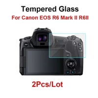 2PCS Tempered Glass For Canon R6 II EOS R6 Mark II R6II Markii Camera Screen Protector HD Clear Protective Display Movie Glass